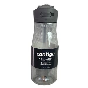 Contigo Water Bottle Ashland Smoke Gray‎ Grey Autospout Leakproof 32oz New